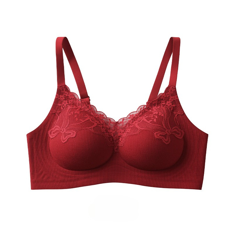 Women Fashion Ribbed Lace Bral - Lace Bralette Set recension och pris